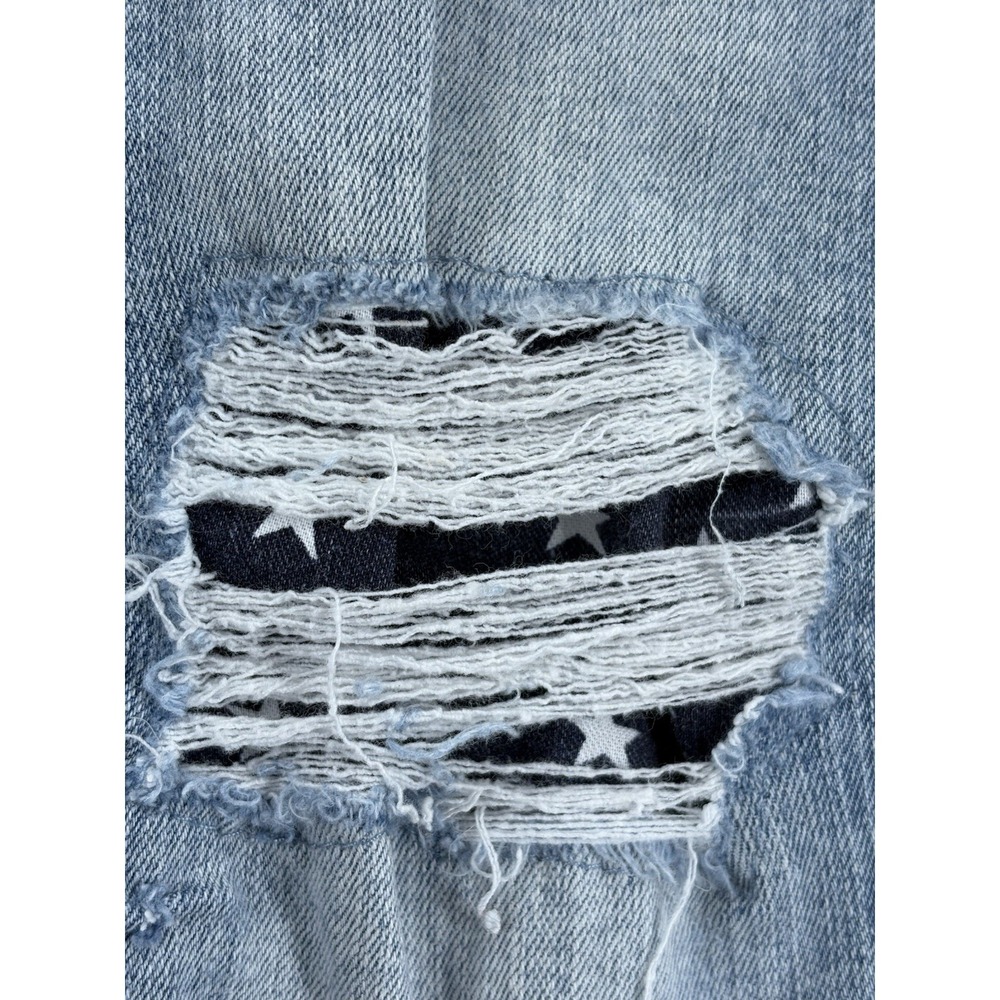 Morrison Bootcut Jeans Womens 29 Blue Rock-Star Stargazer Distressed Light Wash - Picture 8 of 14